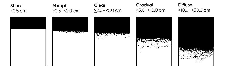 A diagrammatic representation of horizon boundary distinctness classes.